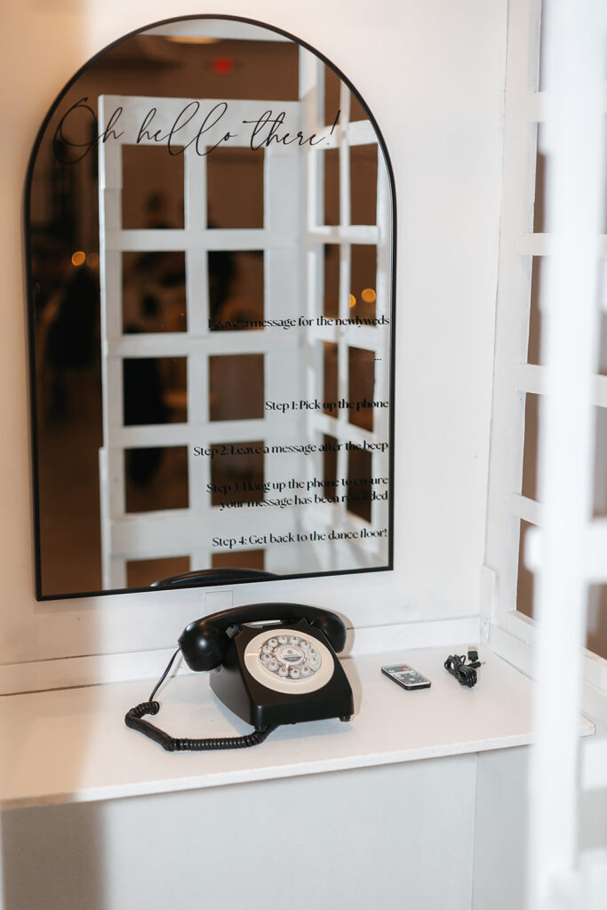 wedding phone booth