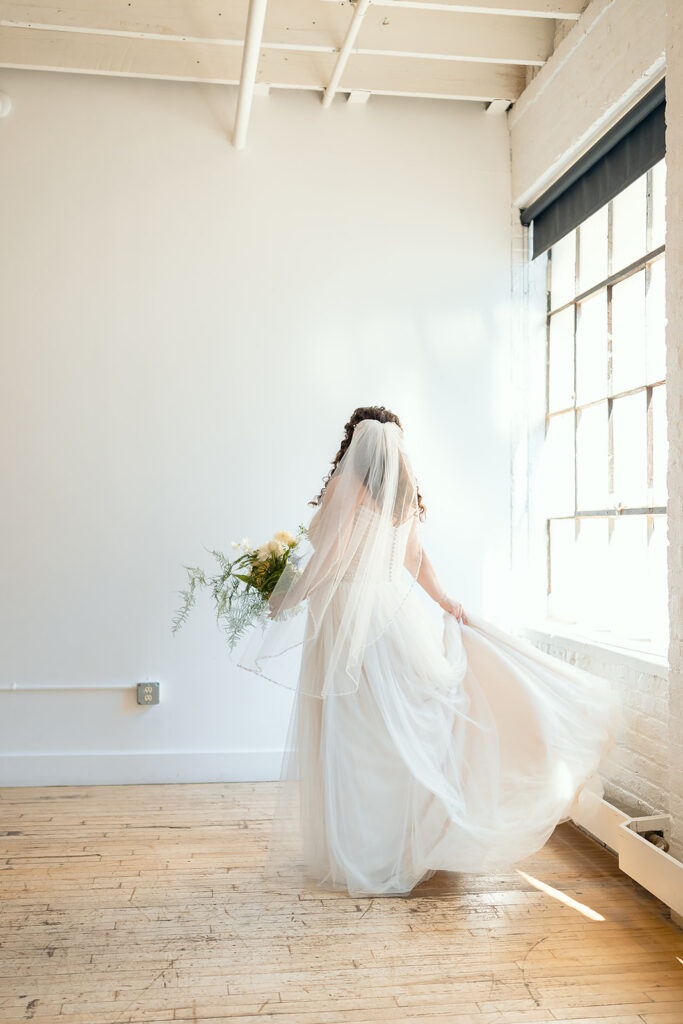 bridal portrait at the neu neu wedding venue