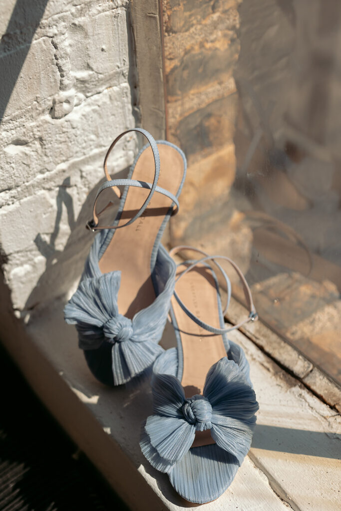 blue bridal shoes