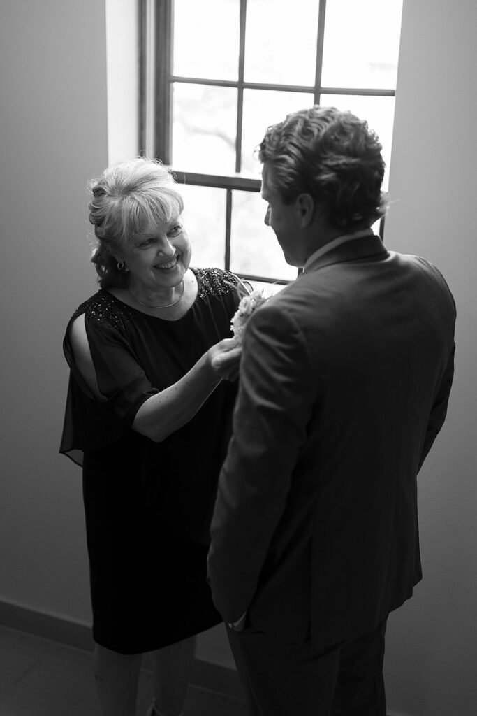 groom getting ready