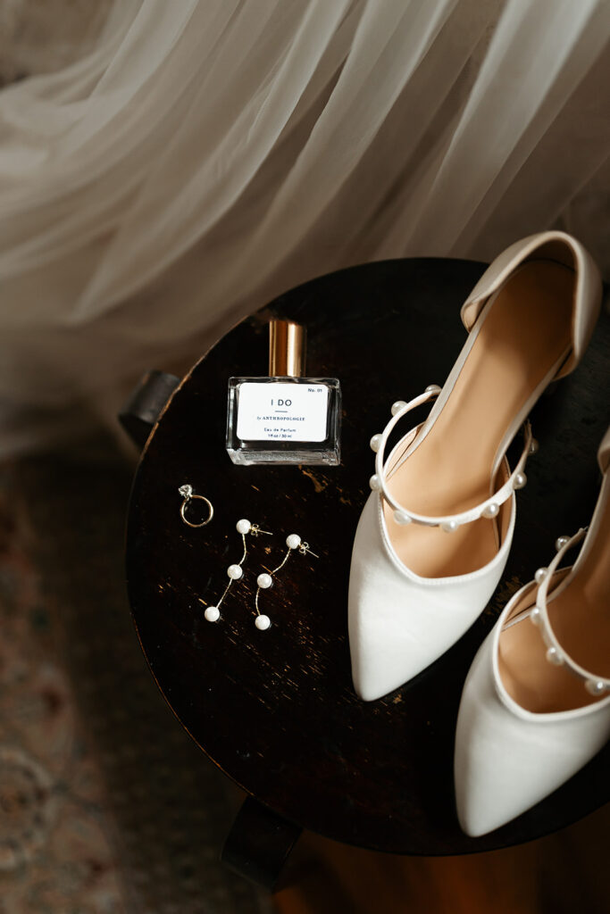 elegant wedding detail flatlay