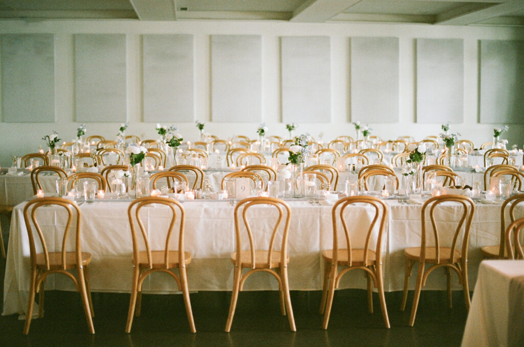 indoor wedding reception space decor at the catalyst by nature link