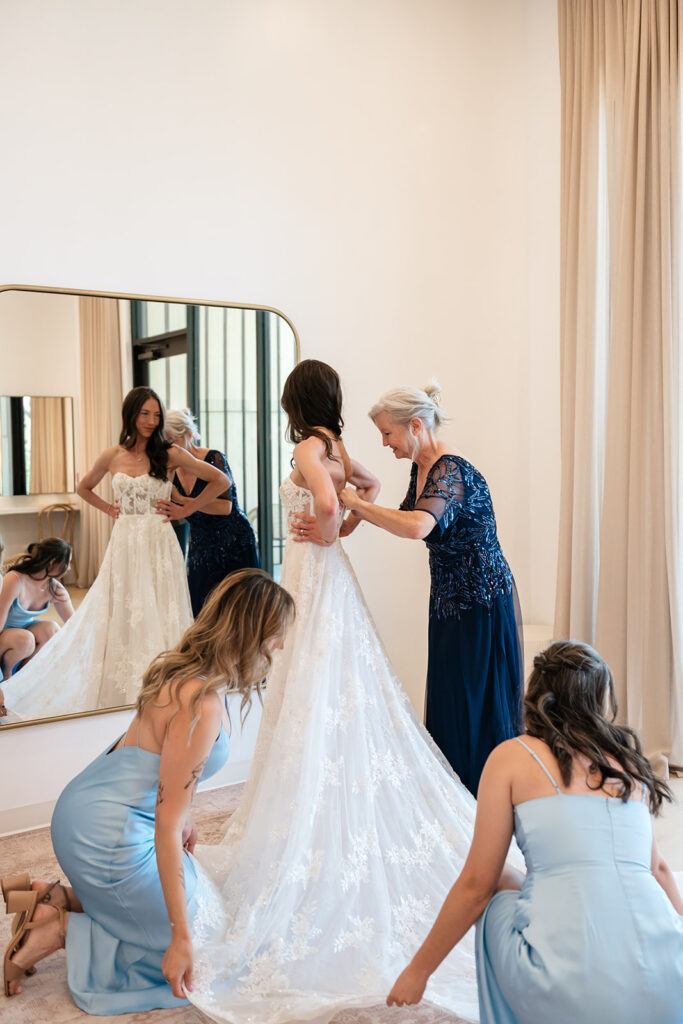 bride getting ready 