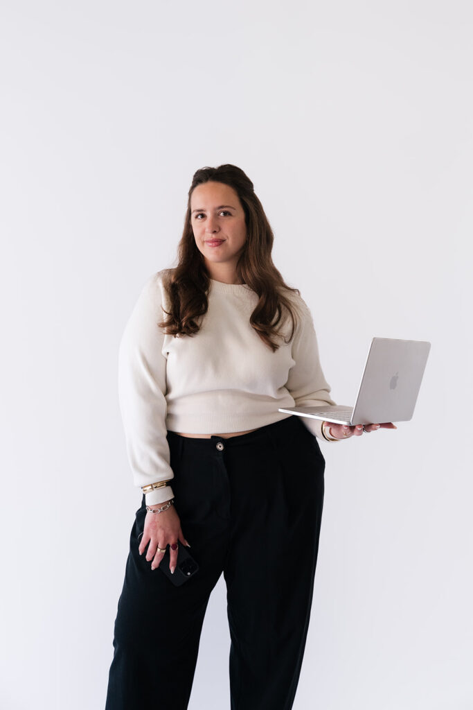 Business owner with a laptop 