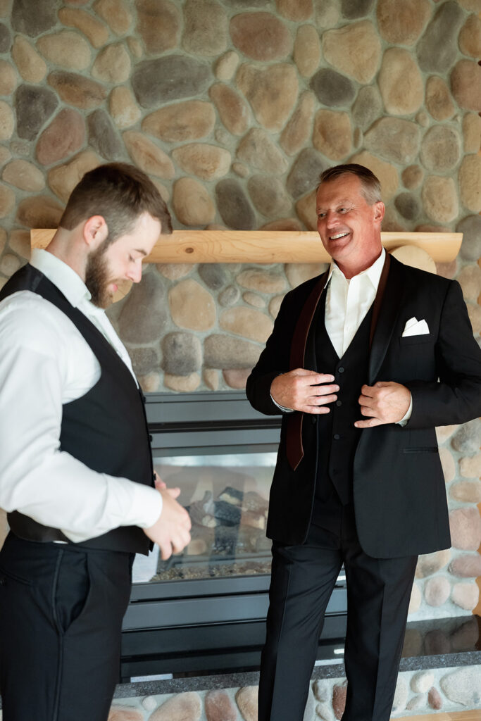 groom getting ready